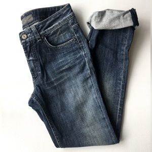 Acne distressed stonewash straight leg denim 28x34
